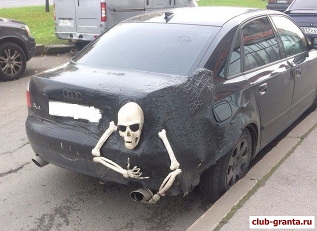 Череп с костями